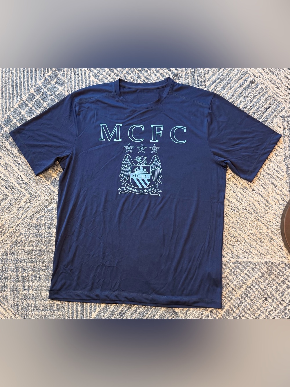 MAJESTIC Navy MCFC Manchester City Football Club Men’s Tee Shirt